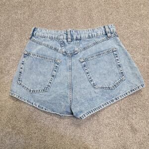 90s Vintage Retro Acid Wash Jean Everyday Shorts H&M Divided High Rise sz 6